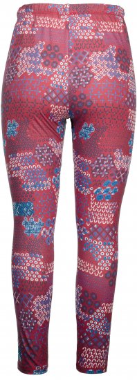 Ulla Popken Graphic Print Recycled Polyester Quick Dry Stretch Leggings Red - Blugi & Pantaloni pentru Femei Mărimi Mari – Plus Size - 
