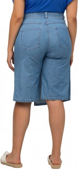 Ulla Popken Denim Wrap Look Skort Blue Denim - Blugi & Pantaloni pentru Femei Mărimi Mari – Plus Size - 