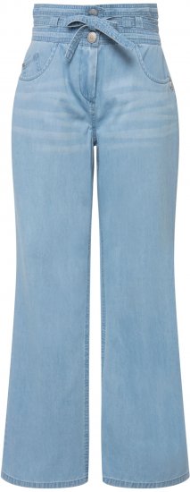 Ulla Popken Soft Denim Wide Leg Jeans Blue Denim - Blugi & Pantaloni pentru Femei Mărimi Mari – Plus Size - 