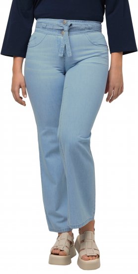 Ulla Popken Soft Denim Wide Leg Jeans Blue Denim - Blugi & Pantaloni pentru Femei Mărimi Mari – Plus Size - 