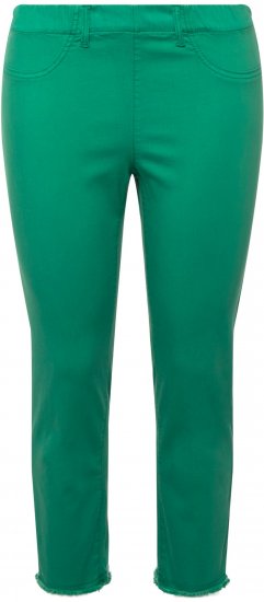 Ulla Popken Stretch Blend Bengaline Pants Emerald Green - Blugi & Pantaloni pentru Femei Mărimi Mari – Plus Size - 