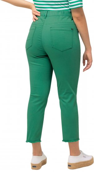 Ulla Popken Stretch Blend Bengaline Pants Emerald Green - Blugi & Pantaloni pentru Femei Mărimi Mari – Plus Size - 