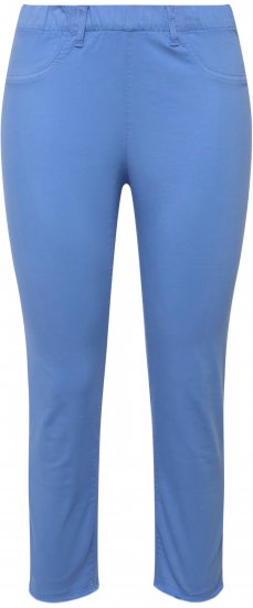Ulla Popken Stretch Blend Bengaline Pants Blue - Blugi & Pantaloni pentru Femei Mărimi Mari – Plus Size - 