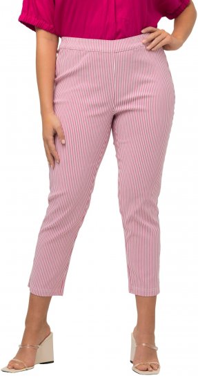 Ulla Popken Stretch Blend Bengaline Pants Pale Lilac - Blugi & Pantaloni pentru Femei Mărimi Mari – Plus Size - 