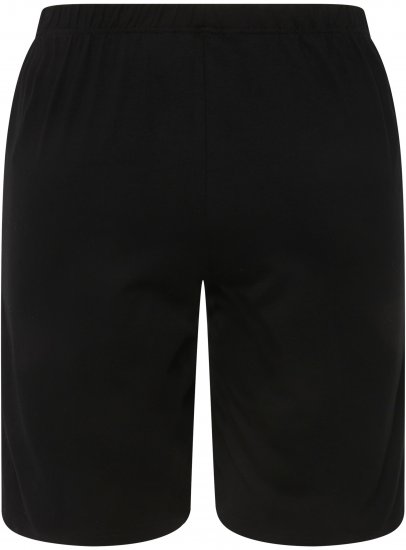 Ulla Popken Stretch Knit Bermuda Shorts Black - Blugi & Pantaloni pentru Femei Mărimi Mari – Plus Size - 