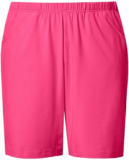 Ulla Popken Stretch Knit Bermuda Shorts Red - Blugi & Pantaloni pentru Femei Mărimi Mari – Plus Size - 