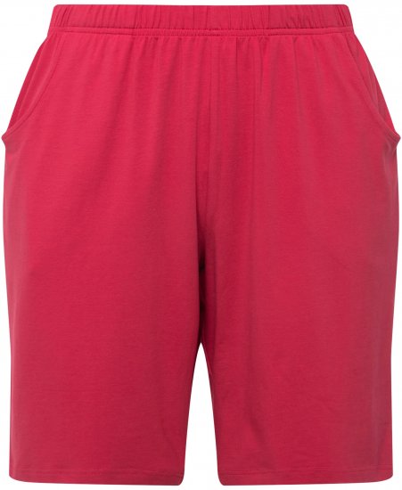Ulla Popken Stretch Knit Bermuda Shorts Red - Blugi & Pantaloni pentru Femei Mărimi Mari – Plus Size - 