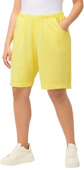 Ulla Popken Stretch Knit Bermuda Shorts Orange - Blugi & Pantaloni pentru Femei Mărimi Mari – Plus Size - 