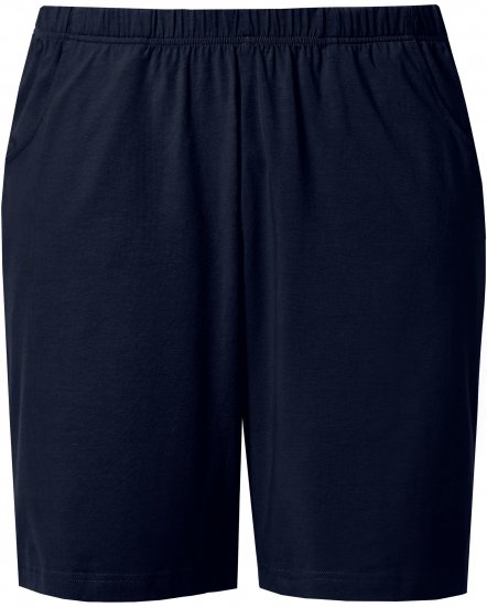 Ulla Popken Stretch Knit Bermuda Shorts Blue - Blugi & Pantaloni pentru Femei Mărimi Mari – Plus Size - 
