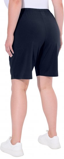 Ulla Popken Stretch Knit Bermuda Shorts Blue - Blugi & Pantaloni pentru Femei Mărimi Mari – Plus Size - 