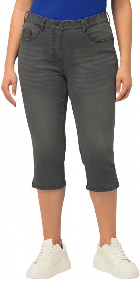 Ulla Popken Basic Capri Sarah Fit Jeans Gray - Blugi & Pantaloni pentru Femei Mărimi Mari – Plus Size - 