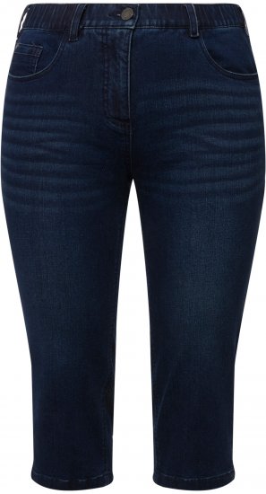 Ulla Popken Basic Capri Sarah Fit Jeans Denim Blue - Blugi & Pantaloni pentru Femei Mărimi Mari – Plus Size - 