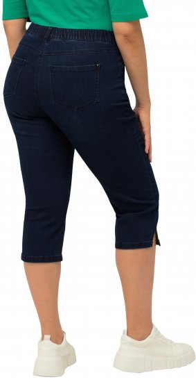 Ulla Popken Basic Capri Sarah Fit Jeans Denim Blue - Blugi & Pantaloni pentru Femei Mărimi Mari – Plus Size - 