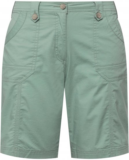 Ulla Popken Cargo Bermuda Shorts Light Moss Green - Blugi & Pantaloni pentru Femei Mărimi Mari – Plus Size - 