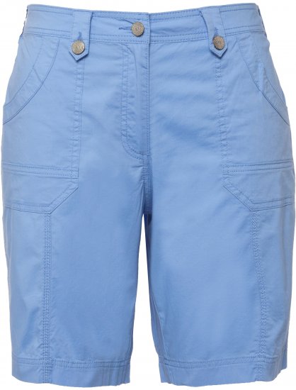 Ulla Popken Cargo Bermuda Shorts Cloud Blue - Blugi & Pantaloni pentru Femei Mărimi Mari – Plus Size - 