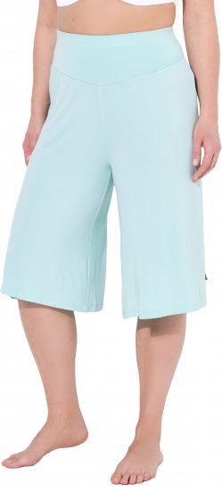 Ulla Popken Wide Leg Flared Bermuda Shorts Blue - Blugi & Pantaloni pentru Femei Mărimi Mari – Plus Size - 