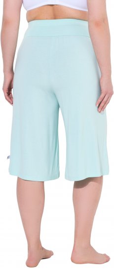 Ulla Popken Wide Leg Flared Bermuda Shorts Blue - Blugi & Pantaloni pentru Femei Mărimi Mari – Plus Size - 