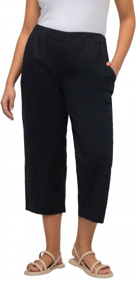 Ulla Popken Cropped Ruby Fit Pants Navy - Blugi & Pantaloni pentru Femei Mărimi Mari – Plus Size - 