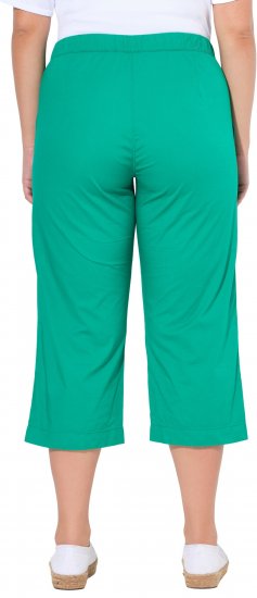 Ulla Popken Cropped Ruby Fit Pants Emerald Green - Blugi & Pantaloni pentru Femei Mărimi Mari – Plus Size - 