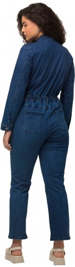 Ulla Popken Denim Boiler Suit Blue Denim - Blugi & Pantaloni pentru Femei Mărimi Mari – Plus Size - 