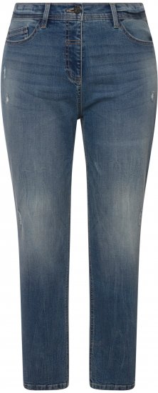 Ulla Popken Thermal Mom Jeans Blue Denim - Blugi & Pantaloni pentru Femei Mărimi Mari – Plus Size - 