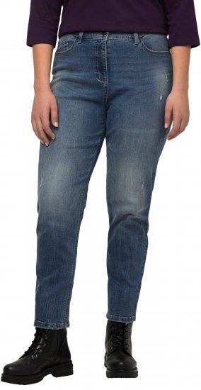 Ulla Popken Thermal Mom Jeans Blue Denim - Blugi & Pantaloni pentru Femei Mărimi Mari – Plus Size - 