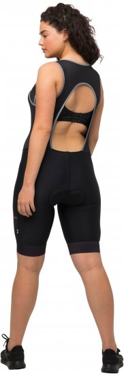 Ulla Popken Padded Cycling Zip Front Bodysuit Black - Blugi & Pantaloni pentru Femei Mărimi Mari – Plus Size - 