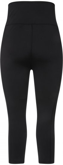 Ulla Popken Cropped High Waisted Leggings Black - Blugi & Pantaloni pentru Femei Mărimi Mari – Plus Size - 