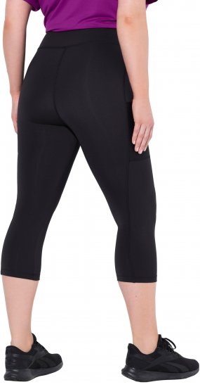 Ulla Popken Cropped High Waisted Leggings Black - Blugi & Pantaloni pentru Femei Mărimi Mari – Plus Size - 