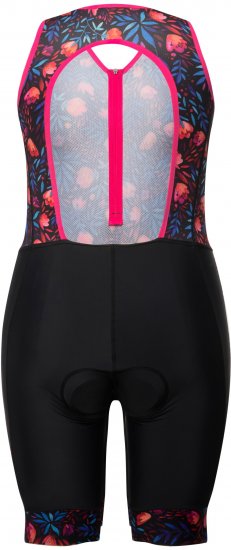 Ulla Popken Functional Padded Zip Front Cycling Leotard Black - Blugi & Pantaloni pentru Femei Mărimi Mari – Plus Size - 