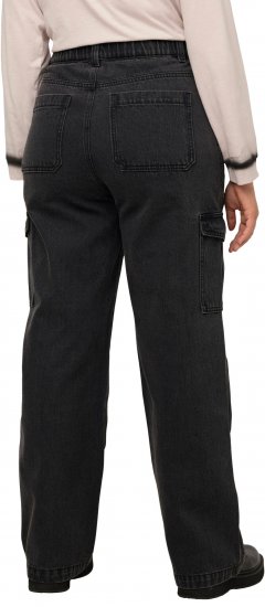 Ulla Popken Mandy Cargo Jeans Black - Blugi & Pantaloni pentru Femei Mărimi Mari – Plus Size - 