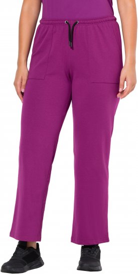 Ulla Popken Straight Leg Joggers Purple - Blugi & Pantaloni pentru Femei Mărimi Mari – Plus Size - 