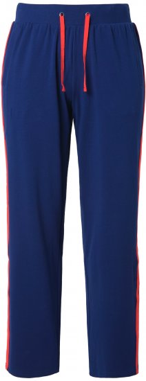 Ulla Popken Side Stripe Joggers Blue - Blugi & Pantaloni pentru Femei Mărimi Mari – Plus Size - 