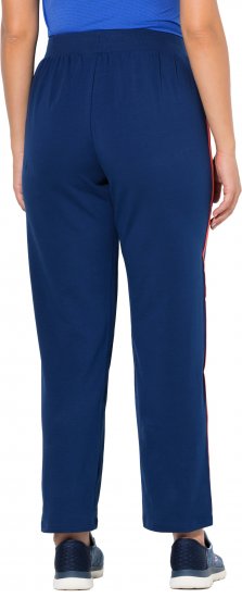 Ulla Popken Side Stripe Joggers Blue - Blugi & Pantaloni pentru Femei Mărimi Mari – Plus Size - 
