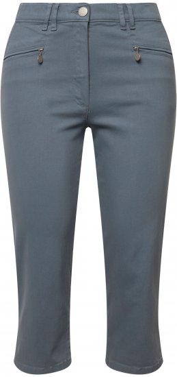 Ulla Popken Cropped Stretch Fit Mony Pants Light Sapphire - Blugi & Pantaloni pentru Femei Mărimi Mari – Plus Size - 