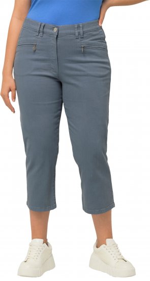 Ulla Popken Cropped Stretch Fit Mony Pants Light Sapphire - Blugi & Pantaloni pentru Femei Mărimi Mari – Plus Size - 