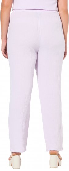 Ulla Popken Muslin Pull On Pants Purple - Blugi & Pantaloni pentru Femei Mărimi Mari – Plus Size - 