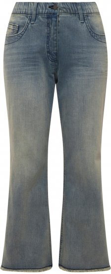 Ulla Popken Fringed Leg Mandy Jeans Blue - Blugi & Pantaloni pentru Femei Mărimi Mari – Plus Size - 