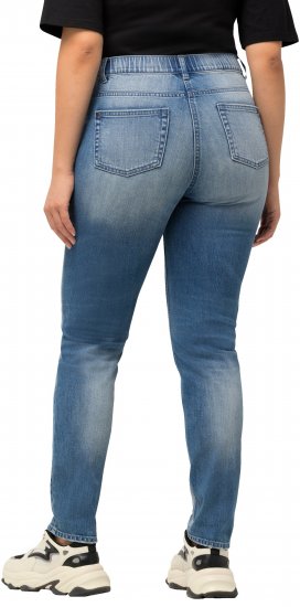 Ulla Popken Distressed Stretch Fit Sarah Jeans Blue - Blugi & Pantaloni pentru Femei Mărimi Mari – Plus Size - 