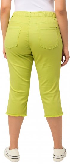 Ulla Popken Stretch Fit Raw Hem Capris Pistachio - Blugi & Pantaloni pentru Femei Mărimi Mari – Plus Size - 