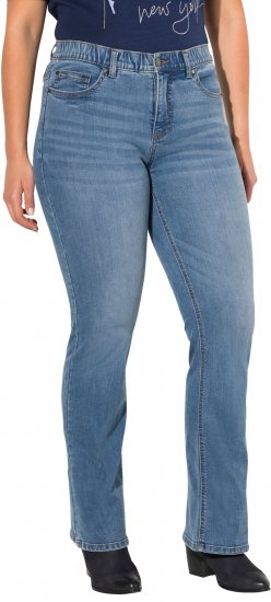 Ulla Popken Bootcut Marie Jeans Light Blue Denim - Blugi & Pantaloni pentru Femei Mărimi Mari – Plus Size - 