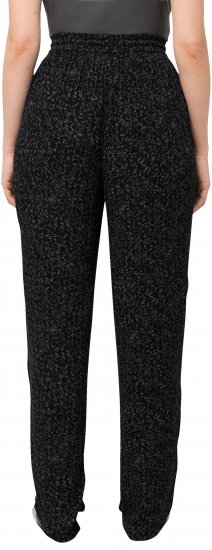 Ulla Popken Speckled Crepe Pull On Pants Black - Blugi & Pantaloni pentru Femei Mărimi Mari – Plus Size - 
