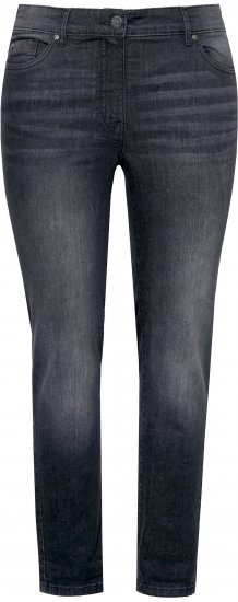 Ulla Popken Rhinestone Detail Stretch Fit Jeans Black - Blugi & Pantaloni pentru Femei Mărimi Mari – Plus Size - 