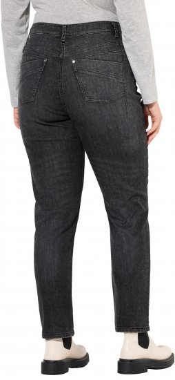 Ulla Popken Rivet Detail Mom Jeans Denim Blue - Blugi & Pantaloni pentru Femei Mărimi Mari – Plus Size - 