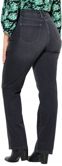 Ulla Popken Wide Leg Mandy Jeans Black - Blugi & Pantaloni pentru Femei Mărimi Mari – Plus Size - 