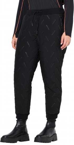 Ulla Popken Triple Function Pants Black - Blugi & Pantaloni pentru Femei Mărimi Mari – Plus Size - 