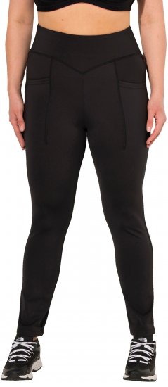 Ulla Popken Straight Leg Quick Drying Leggings Black - Blugi & Pantaloni pentru Femei Mărimi Mari – Plus Size - 