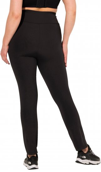 Ulla Popken Straight Leg Quick Drying Leggings Black - Blugi & Pantaloni pentru Femei Mărimi Mari – Plus Size - 