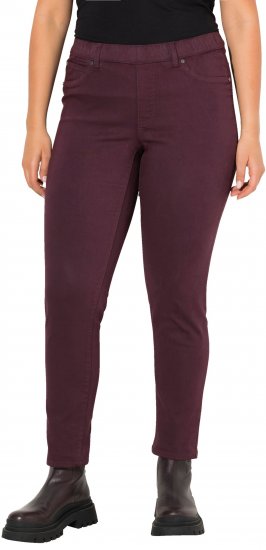 Ulla Popken Pull On Jeans Brown - Blugi & Pantaloni pentru Femei Mărimi Mari – Plus Size - 