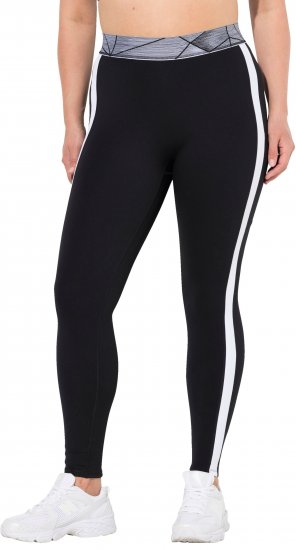 Ulla Popken High Waisted Leggings Black - Blugi & Pantaloni pentru Femei Mărimi Mari – Plus Size - 